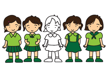 女児用塗り絵課題